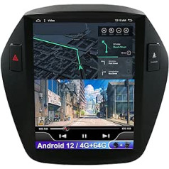 9,7 collu dubultā 2 dinu automašīnas radio GPS piemērots Hyundai IX35 Tucson 2010-2015 Android 12 ar DSP Carplay — atbalsts DAB/Stūres vadība/WiFi/BT/Mirrorlink — bezmaksas kamera — 4G + 64G