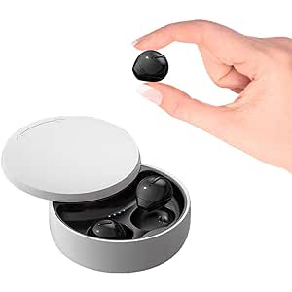 Bluetooth Austiņas Bezvadu Neredzamās Austiņas Bezvadu Mini In-Ear Austiņas Ūdensizturīgas Vieglas Ilgs akumulatora darbības laiks HiFi Stereo Skaņas Austiņas ar Mikrofonu Darbam Sporta Treniņiem Miegam