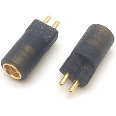 Pakuotėje yra 1 pora „pasidaryk pats“ MMCX į 0,78 mm 2 kontaktų adapterio konvertavimo ausinių jungtis, 0,78 mm į MMCX ausines, garso sąsajos pakaitinė perdavimo jungtis (juoda tiesi)