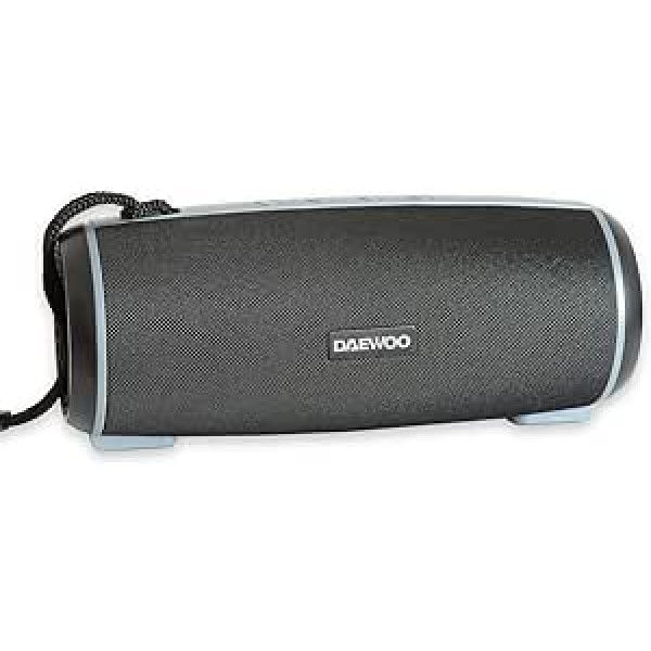 Daewoo Bluetooth skaļrunis DBT-10 | Bezvadu skaļrunis | USB skaļrunis Bluetooth | Pārnēsājams bezvadu skaļrunis | Jauda 12W | Krāsa Melna