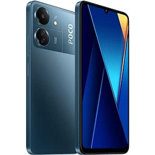 Xiaomi Poco C65 viedtālrunis 6,74 collu AMOLED DotDisplay, 256 GB, 8 GB RAM, zils