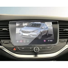 BIBIBO 8 collu Opel Navigation ekrāna aizsargs priekš Opel Astra K/Astra Sports Tourer/Crossland X/Grandland X 2017-2021, 9H rūdīta stikla ekrāna aizsargs