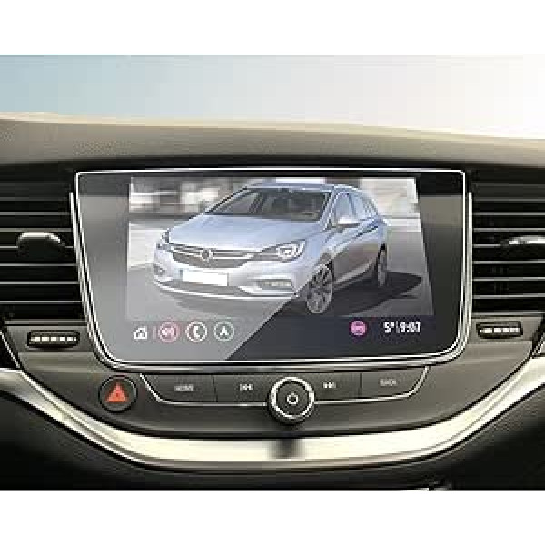 BIBIBO 8 collu Opel Navigation ekrāna aizsargs priekš Opel Astra K/Astra Sports Tourer/Crossland X/Grandland X 2017-2021, 9H rūdīta stikla ekrāna aizsargs