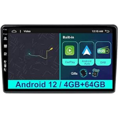 Android 12 automašīnas radio, kas paredzēts Fiat Ducato/Peugeot Boxer/Citroen Jumper 2006-2022 — [iebūvēta DAB+/CarPlay/Android Auto/DSP] kamera + MIC-GPS/Stūres vadība/360 kamera/MirrorLink/WiFi/FM/AUX