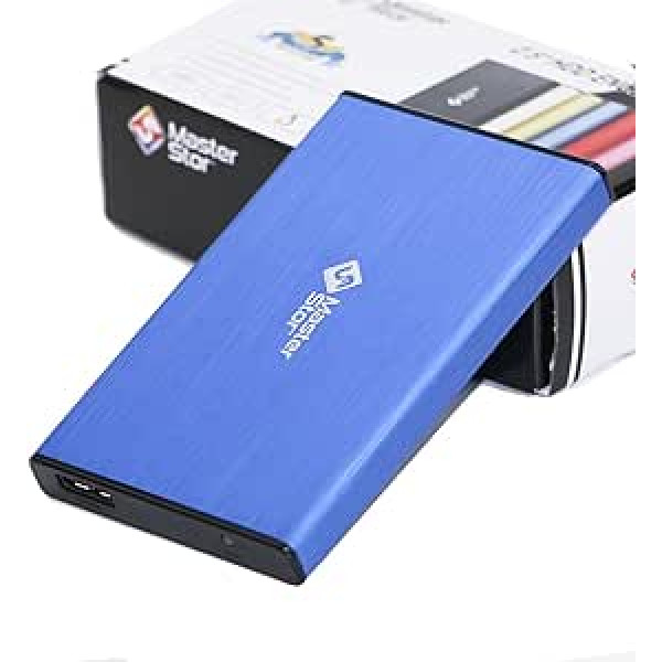 MasterStor 80 GB Externe Festplatte USB 3.0 Ultra Schnelle Festplatten 2,5 Zoll Portable SATA piezīmjdatora cietais disks, zils (80 GB)