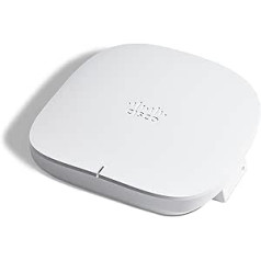 Cisco Business 150AX Wi-Fi 6 2 x 2 piekļuves punkts 1 GbE ports — stiprinājums pie griestiem, 3 gadu aparatūras aizsardzība (CBW150AX-B-NA)