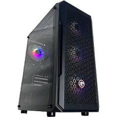 Golook Desktop PC Gaming RGB AMD Ryzen 5 4500 Nvidia RTX 3060 12GB DDR6 32GB DDR4 3200MHZ 1TB SSD M.2 NVME WiFi īpaša videokarte W11 Pro X64 fiksēts dators