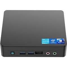 Intel NUC 11 Mini PC (NUC11ATKC4), Intel Celeron N5105, 16 GB RAM, 512 GB SSD, Windows 11, 4K Ultra HD dubultais displejs, dubultais WiFi, Gigabit Ethernet ports, birojam/mācībai/mājai (Atlas Canyon)