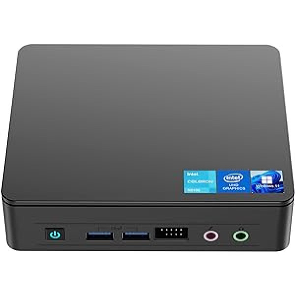 Intel NUC 11 Mini PC (NUC11ATKC4), Intel Celeron N5105, 16 GB RAM, 512 GB SSD, Windows 11, 4K Ultra HD dubultais displejs, dubultais WiFi, Gigabit Ethernet ports, birojam/mācībai/mājai (Atlas Canyon)