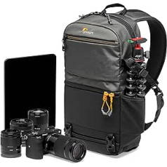 Lowepro Slingshot SL 250 AW III kameras mugursoma - kameras soma bezspoguļa un DSLR kamerām, nodalījums 10 collu planšetdatoram Sony A7, iPad, Surface Pro, 300D Ripstop, pelēks