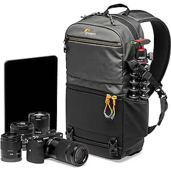 Lowepro Slingshot SL 250 AW III kameras mugursoma - kameras soma bezspoguļa un DSLR kamerām, nodalījums 10 collu planšetdatoram Sony A7, iPad, Surface Pro, 300D Ripstop, pelēks