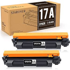 STAROVER suderinamas tonerkartusche Ersatz, skirtas HP 17A CF217A, skirtas HP Laserjet Pro MFP M130FW MFP M130NW M102W, fürLaserjet Pro M102A MFP M130A MFP M130FN Drucker (2 Schwarz)