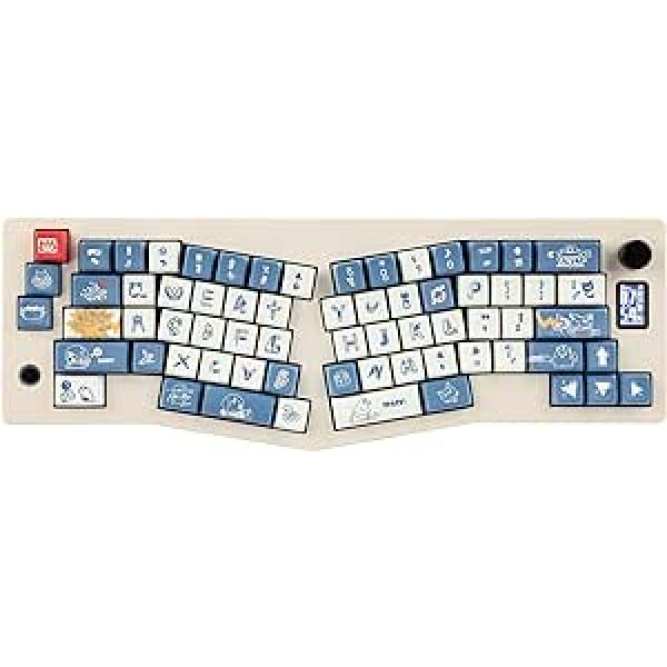 EPOMAKER CIDOO ABM066 Alice Bluetooth/2.4GHz Wireless/Type-C Mechanical Keyboard that Supports VIA and Hot-Swap with Screen, Button, NKRO, RGB Backlight, PBT Keycap, for Win/Mac/Office