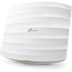 TP-Link EAP225 WiFi piekļuves punkts, divjoslas 1350 Mbps ar MU-MIMO, profesionāls dizains ļoti lielam diapazonam, piemērots montāžai pie sienas un griestiem, atbalsta 802.3af PoE