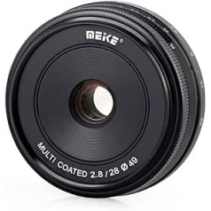 Meike Objektiv 28mm F2.8 für Sony E-Mount, daudzkrāsains