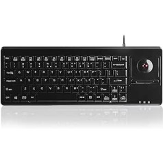 Perixx savietojams PERIBOARD-514H Plus - Tastatur - mit Trackball - US