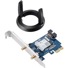 Asus PCE-AC58BT PCIe karte (Bluetooth 5.0 + Wi-Fi 5 AC2100 Dual-Band, 2x ārējās antenas ar statīvu, DFS)
