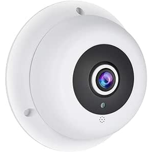 Revotech Fisheye POE IP kamera ar audio, tālvadības kamera P2P, 1,7 mm panorāma, vēja kamera Objektīvs Nachtsicht 3MP CCTV kamera H.265 (IF04-Audio-P)