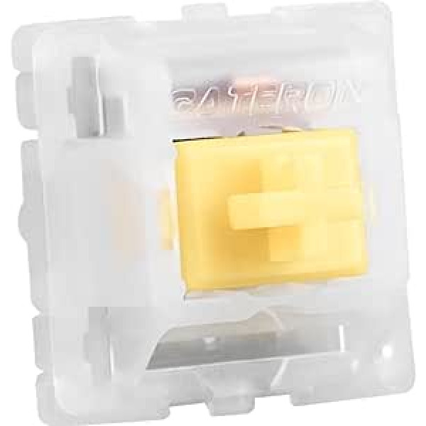 Sharkoon jungiklių rinkinys Gateron Cap V2 Milky Yellow, 35 jungikliai