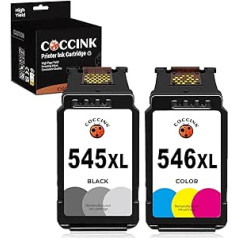 COCCINK PG-545 XL (1 Black) Remanufactured Printer Cartridges Replacement for Canon 545XL for PIXMA MG2450 MG2455 MG2550 MG2555 TS205 TS305 iP2800 iP2850 iP2855 MG2950 MG2955 MX495 TR4500 TR4651