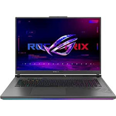 ASUS ROG Strix G18 spēļu klēpjdators | 18 collu QHD+ 240Hz/3ms pretatspīduma IPS displejs | Intel Core i7-13650HX | 32 GB RAM | 1 TB SSD | NVIDIA RTX 4070 | Windows 11 | QWERTZ tastatūra | Eclipse Grey