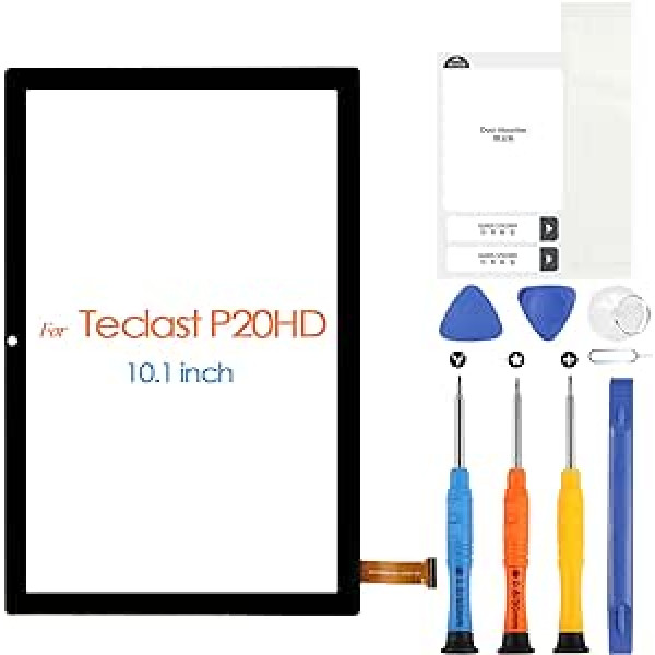 ARSSLY Teclast P20HD skārienekrāna ciparu pārveidotāja ekrāns priekš Teclast P20 HD 10,1 collu skārienekrāna digitalizācijas stikla panelis ar remonta komplektu melns (nav LCD displejs)