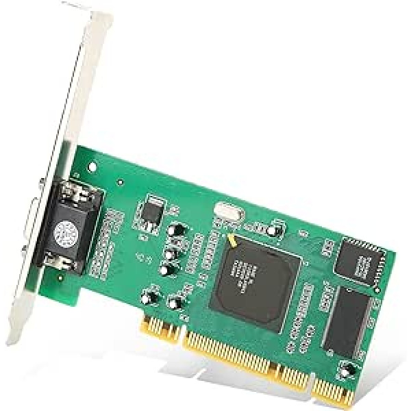 Cuifati Graphics Card Multi Display Graphics Card VGA PCI 8MB 32-Bit Desktop Computer Accessories Low Profile Low Consumption Graphics Card