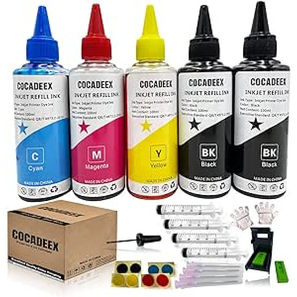 COCADEEX papildymo rinkinys, suderinamas su „Canon“ rašalo kasetė PG-560 CL-561 PG-540 CL-541 PG-540XL CL-541XL 560XL 561XL 540XL 541XL PG-40 CL-41 Series Ink1M