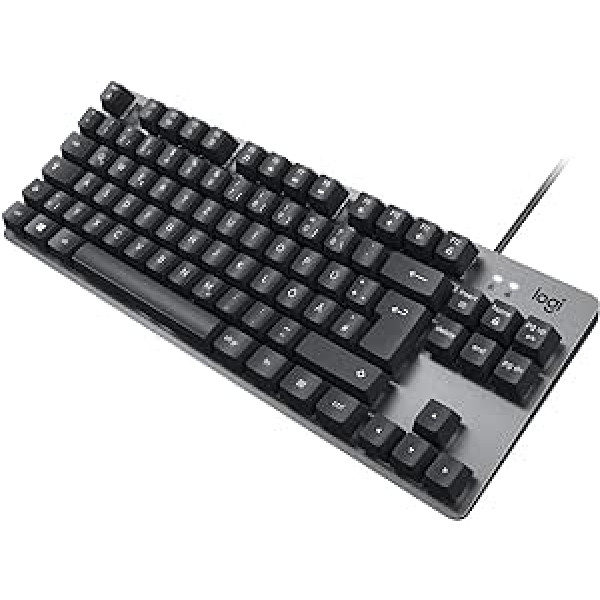 „Logitech K835 TKL“ aliuminio mechaninė klaviatūra – kompaktiška ir patogaus dizaino „Tenkeyless“ klaviatūra be skaitmeninės klaviatūros kompiuteriui