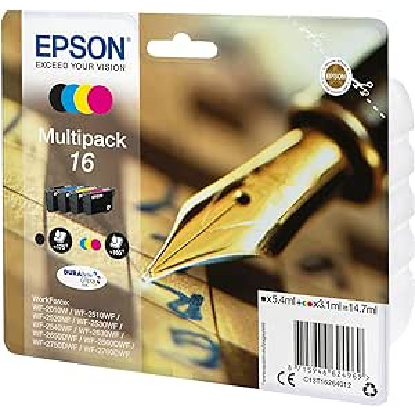 Epson 2666379 C13T16264022 oriģinālais Tintenpatronen iepakojums pa 4