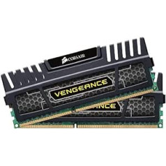 Corsair CMZ16GX3M2A1600C9 Vengeance 16GB Arbeitsspeicher ((2x8GB) DDR3 1600 Mhz CL9 XMP) schwarz