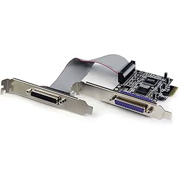 StarTech. com PEX2PECP2 — 2 PORT PCIE PARALĒLĀ KARTE PCI EXPRESS DUAL PROFILE 2X DB25 °F IN