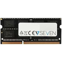 V7 V7128008GBS-LV Piezīmjdators DDR3 SO-DIMM Arbeitsspeicher 8GB (1600MHZ, CL11, PC3-12800, 204pin, 1,35 volti, zemspriegums)