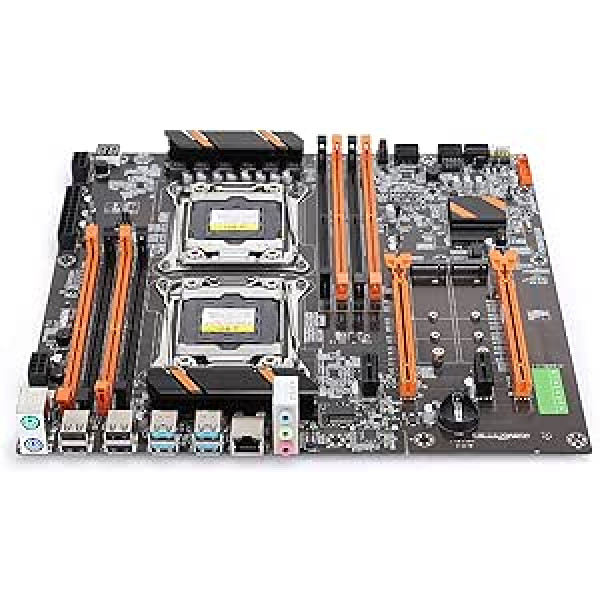 Inter X99 LGA 2011 Gaming Motherboard with 2 NVME/6 SATA 8 DDR4 RAM RJ45 Gigabit Network Card