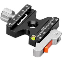 koolehaoda Quick Release Base Clamp with Adjustable Lever Compatible with Arca Swiss Standard Quick Release Plate Ball Head or Tripod (KQ-50LS)