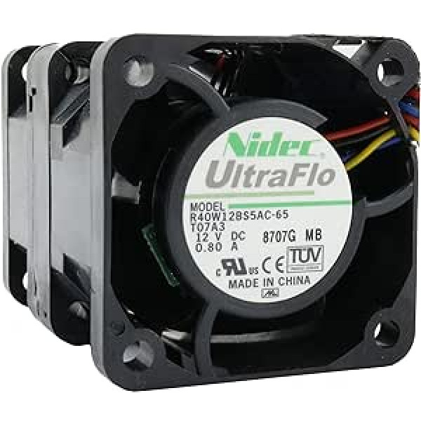 NIDEC ventilators 40 mm 40 x 40 x 56 mm R40W12BS5AC-65 12V 0,8A DC gaisa ventilators 4 cm 4 vadi