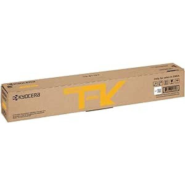 Kyocera TK-8115Y Gelb. Originalus Toner-Kartusche 1T02P3ANL0. Suderinamas su ECOSYS M8124cidn, ECOSYS M8130cidn, groß