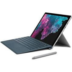 Microsoft Surface Pro 6, 31,25 cm (12,3 zolls) 2 in-1 planšetdators (Intel Core i7, 8 GB RAM, 256 GB SSD, Win 10 Home) Platīns (Generalüberholt)