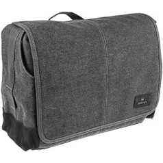 Matin Balade Bag 400 Camera Bag (Canvas Camera Bag Messenger Bag, Shoulder Bag, Messenger Bag for Small, Medium & Large DSLR Camera plus 13 Inch Laptop - Black