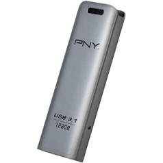 PNY Elite Steel 128GB USB zibatmiņas disks USB 3.1 līdz 80MB/s