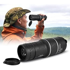 40 x 60 HD Monocular Night Vision Goggles Telescope Pocket Focus Outdoor Low Light Night Green Film Monocular for Bird Watching Camping Hiking Tourism Concert