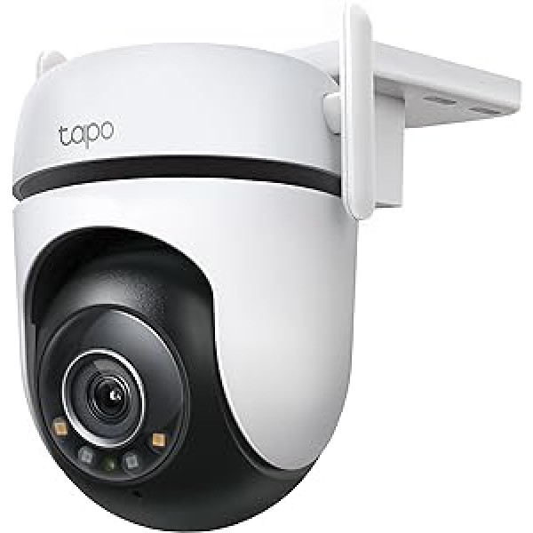 TP-Link Tapo C520WS āra novērošanas kamera, Starlight Color Night Vision, 360° kamera, 2K 4MP, 2 jaudīgas antenas, IP66 pret laikapstākļiem, droša vietēja un mākoņu krātuve, AI noteikšana, lietotne