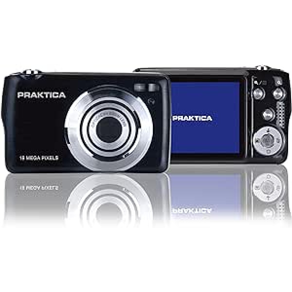 Praktica Luxmedia BX-D18 digitālā kamera 1080P Full HD Compact 18MP 8X optiskās tālummaiņas zibspuldze video emuāru veidošanai, studentiem, bērniem, iesācējiem