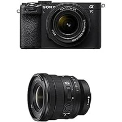 Sony Alpha 7C II | Bezspoguļa pilna kadra kamera ar SEL2860 tālummaiņas objektīvu (28–60 mm, F4–5.6, kompakts, 33 MP, reāllaika automātiskais fokuss, 10 BPS, 4K video, noliecams LCD skārienekrāns) Melns + SELP1635G