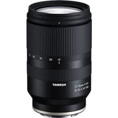 TAMRON 17–70 mm F/2.8 Di III-A VC RXD tālummaiņas objektīvs Fujifilm APS-C bezspoguļu sistēmas kamerām — melns