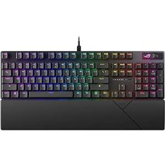 Asus ROG Strix Scope II mehāniskā tastatūra, ABS, ROG NX Snow, melns — itāļu izkārtojums