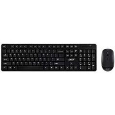 Acer GP.ACC11.02X Wireless Keyboard & Mouse Kit (Combo 100) Wireless Keyboard with Numeric Pad + Mouse, Simple and Chic Design, Black