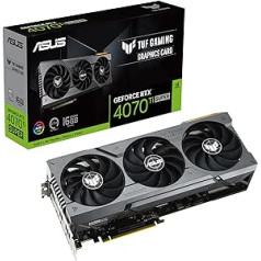 ASUS TUF Gaming GeForce RTX 4070 Ti SUPER 16GB GDDR6X Gaming Graphics Card (NVIDIA GeForce RTX4070Ti DLSS 3, PCIe 4.0, 2X HDMI 2.1a, 3X DisplayPort 1.4a, TUF-RTX4070TIS-16G-GAMING, Black)