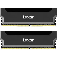 Lexar Hades OC DDR4 16 GB RAM komplekts (8 GBx2) 3600 MHz, 288 kontaktu U-DIMM galddatora atmiņa, DRAM datorspēles, JEDEC/XMP 2.0 augstas veiktspējas atmiņa (LD4BU008G-R3600AD0H)