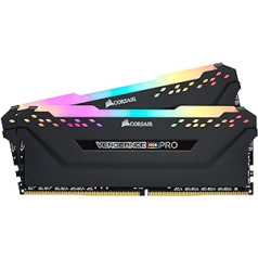 Corsair Vengeance RGB Pro 32GB (2x16GB) DDR4 4000 (PC4-32000) C18, optimizuotas AMD X570 – juodas